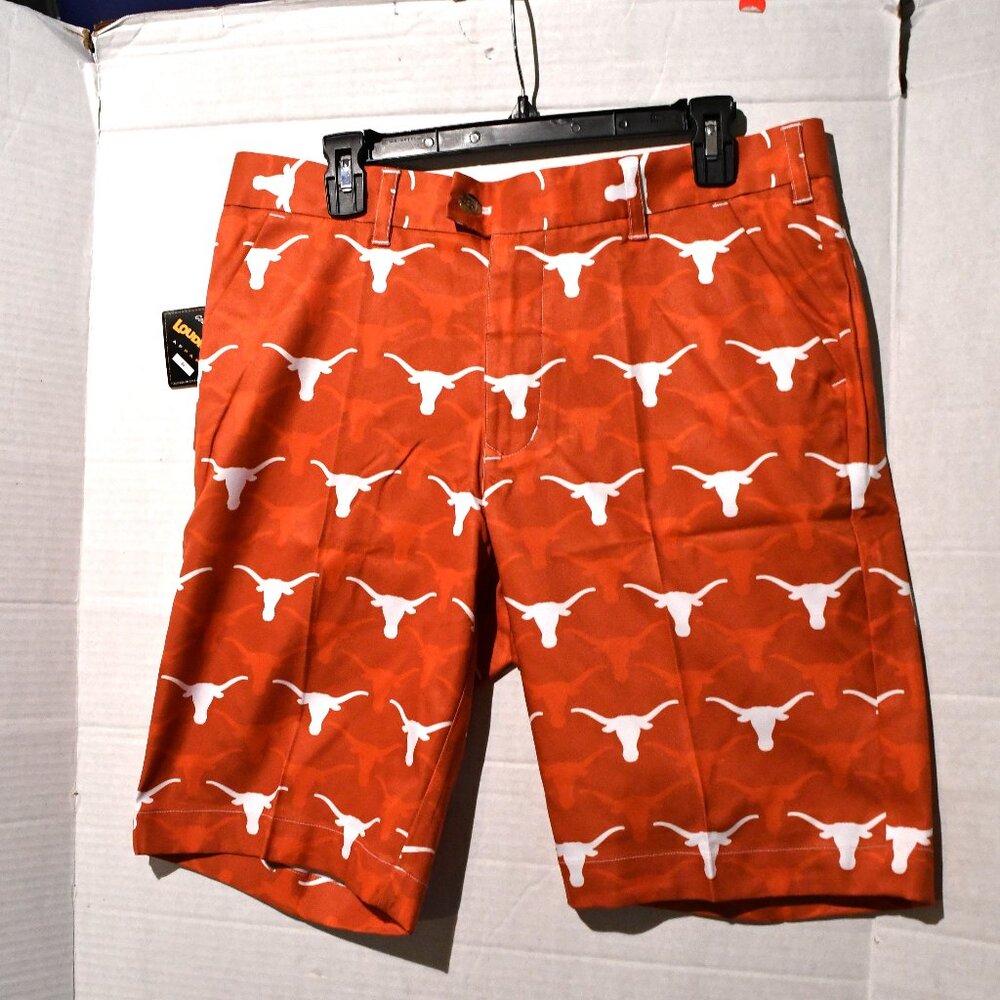 UT Austin TEXAS LONGHORNS Men's Loudmouth Shorts Waist Size 34 New with Tags